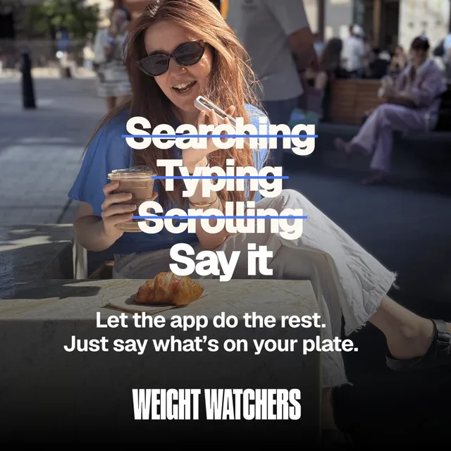 Feed ad: Say it, let the app do the rest