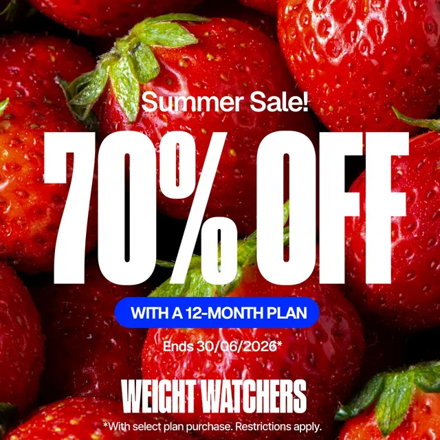 Feed ad: Summer Sale, 70% off, strawberries
