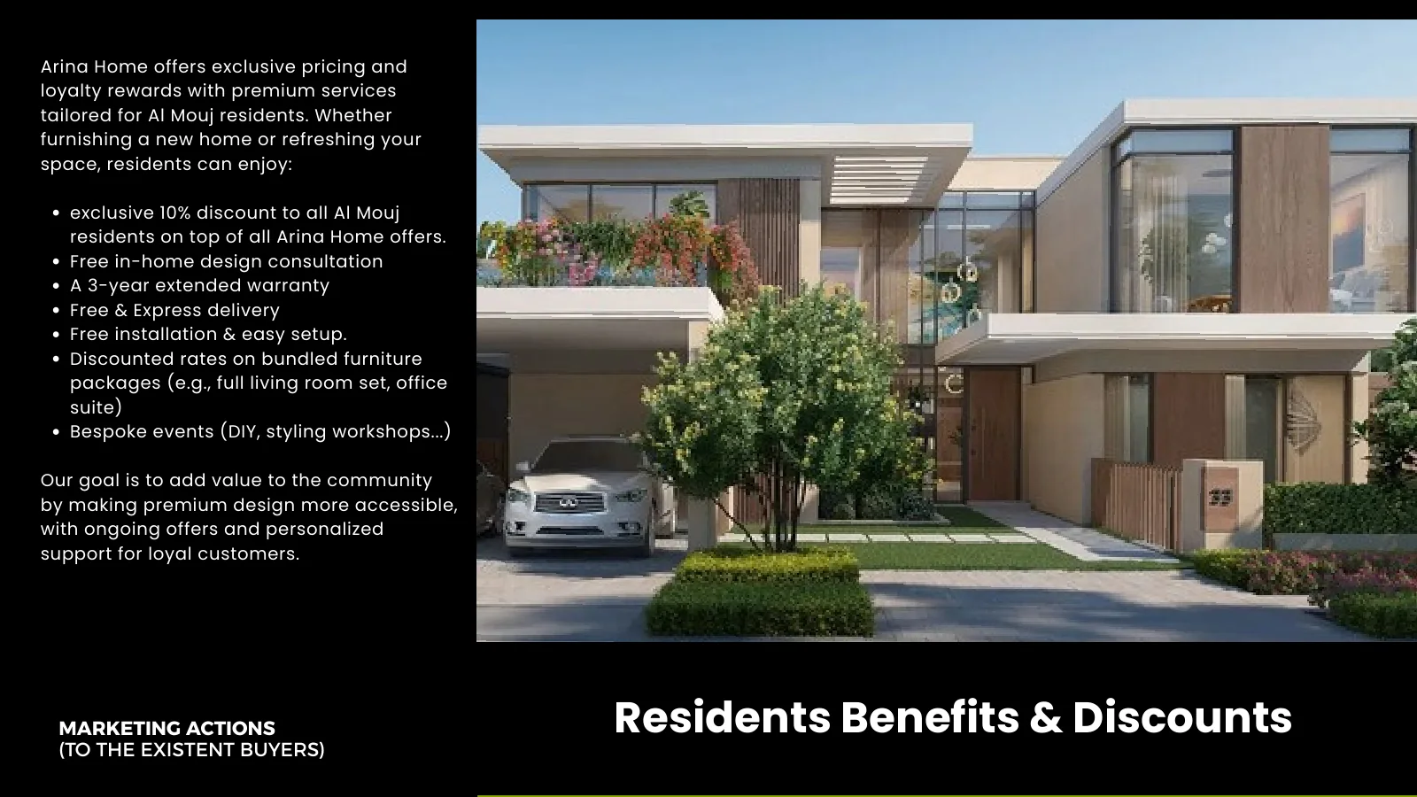 Residents benefits and discounts slide