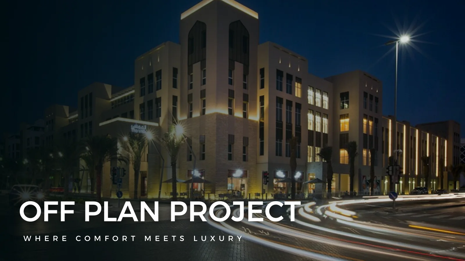 Off plan project section slide